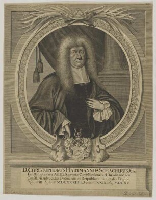 Bildnis des Christophorus Hartmannus Schacherus