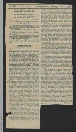 Frauenfragen. 12 Soziale Frauenaufgaben. 1931 bis 1932.