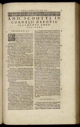 And. Schotti In Cornelii Nepotis Fragmenta Annotationes.