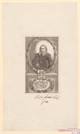 Christoph Höflich, Nürnberger, Hofpfalzgraf, Kanzleischreiber und Kais. gekrönter Poet