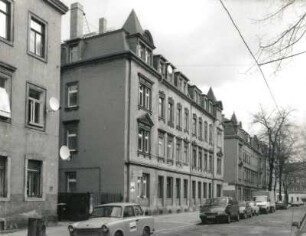 Dresden-Pieschen, Mohnstraße 12/10. Wohnhaus (um 1890). Straßenansicht