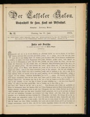 Jahrgang 1., Nr. 32. (11. Juni 1871)