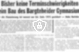 Bisher keine Terminschwierigkeiten beim Bau des Bargteheider Gymnasiums