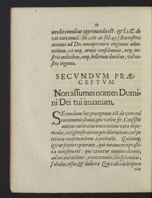 Secundum Praeceptum.