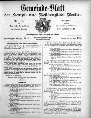 1894,15: No. 15, 15. April 1894