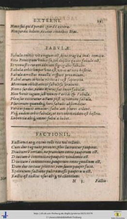 [F] Fabulae – Futuri.