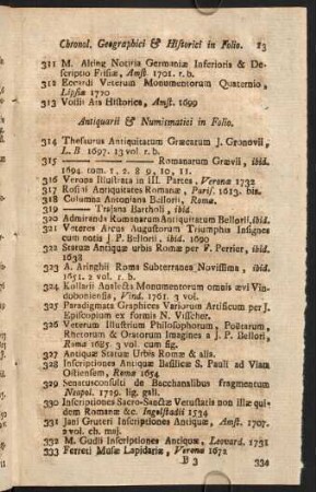 Antiquarii & Numismatici in Folio.