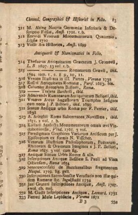 Antiquarii & Numismatici in Folio.