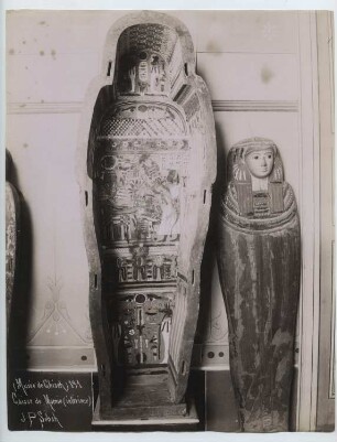 Gizeh-Museum, Gizeh ehem. Ismael-Pasha-Palast: Ansicht, Mumiensaal, Mumie