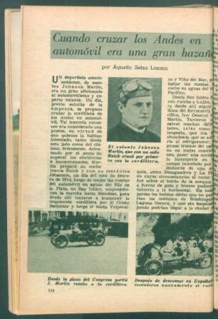 Cuando cruzar los Andes en automóvil era una gran hazaña