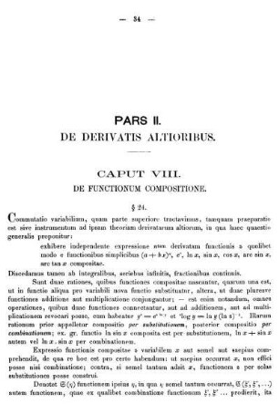 CAPUT VIII. - DE FUNCTIONUM COMPOSITIONE.
