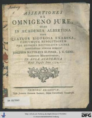 Assertiones Ex Omnigeno Jure