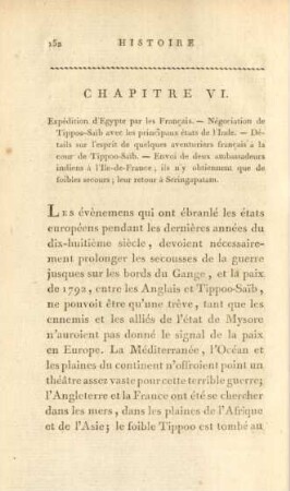 Chapitre VI. Expédition d'Egypte par les Francais ...
