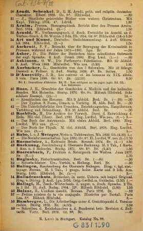 Verzeichnis des antiquarischen Bücherlagers von R. Levi, Stuttgart : [Antiquariats-Katalog], 88