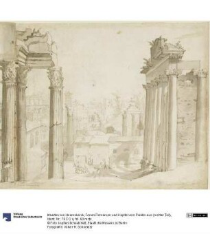 Forum Romanum und Kapitol vom Palatin aus (rechter Teil)