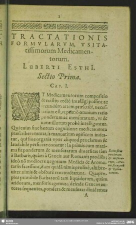[Pars Prior Tractatus De Internis Medicamentis]