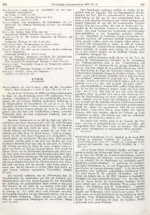 780-781 [Rezension] Wendland, Heinz-Dietrich, Botschaft an die soziale Welt