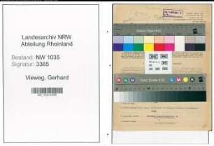Entnazifizierung Gerhard Vieweg , geb. 04.08.1904 (Beamter)