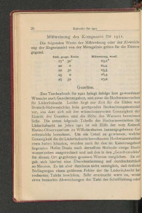 Gezeiten.