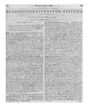 Burja, A.: Anleitung zur Optik, Katoptrik und Dioptrik. Berlin: Schöne 1793