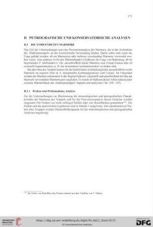 II.1 Die verwendeten Marmore