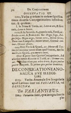 De Conjugatione Anomalica Sive Irregulari.