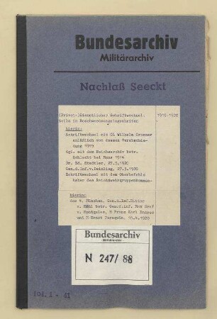 (Privat-)Dienstlicher Schriftwechsel, teils in Beschwerdeangelegenheiten