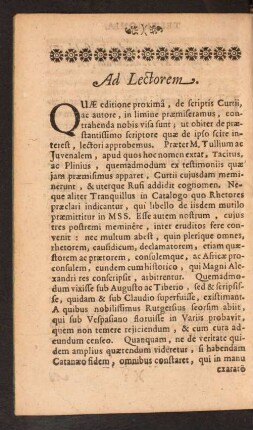 Ad Lectorem.