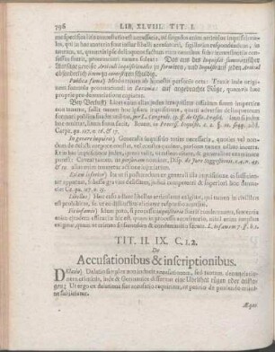 Tit. II. IX. C. 1.2. De Accusationibus & inscriptionibus.