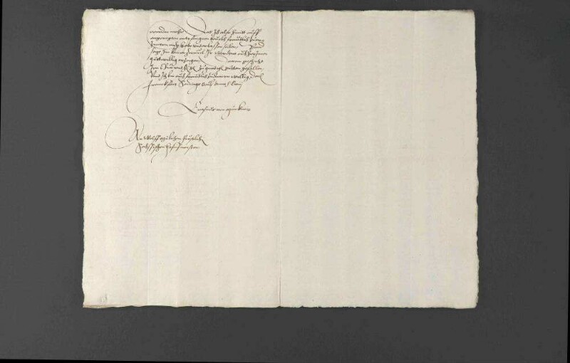 Schriftwechsel bezüglich eines verlorengegangenen Schreibens, welches Herzog Johann Friedrich II. von Sachsen bezüglich des Wormser Kolloquiums an Herzog Christoph von Württemberg und Pfalzgraf Ottheinrich abgesendet hatte.