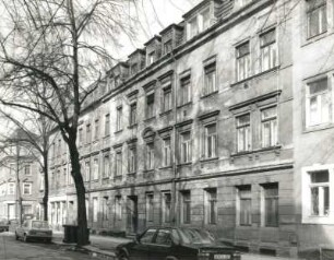 Dresden-Pieschen, Mohnstraße 18/16. Wohnhäuser (um 1890). Straßenansicht