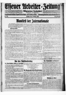 Essener Arbeiter-Zeitung. 1919-1926