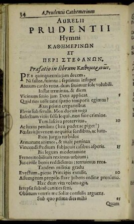 Aurelii Prudentii Hymni [...]
