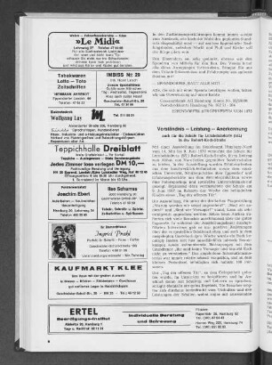 Verständnis - Leistung - Anerkennung
