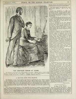The amateur tenor at home