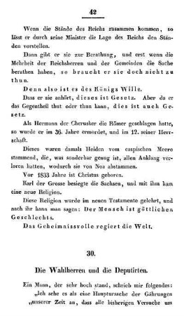 30. Die Wahlherren und ihre Deputirten.