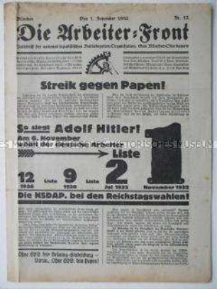 Mitteilungsblatt der NSDAP-Betriebsorganisationen