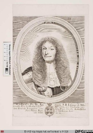 Bildnis Raimund Graf von Montecuccoli (1679 Reichsfürst), 1679 Herzog von Melfi
