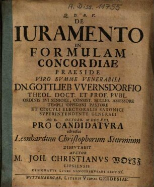 De Iuramento In Formulam Concordiae