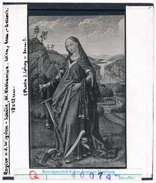 Rogier van der Weyden (Schule): Hl. Katharina. Wien, Gemäldegalerie