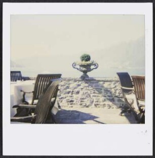 Blick vom Restaurant Eden Roc in Ascona über den Lago Maggiore