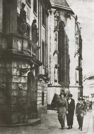 Bei St. Martin in Weißenfels : Gummidruck, um 1912