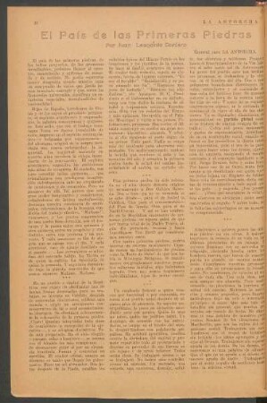 El país de las primeras piedras