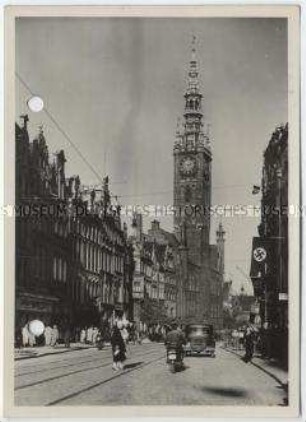 Danzig, Langgasse und Rathaus