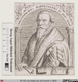 Bildnis Christoph Herdesianus (eig. Hardesheim)