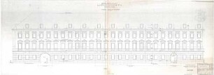 Gsaenger, Gustav; München, Theatinerstr.; Bayerisches Kultusministerium, Erweiterung - Erweiterungsbau Ausführungsplan, Theatinerstr. (Ansicht)