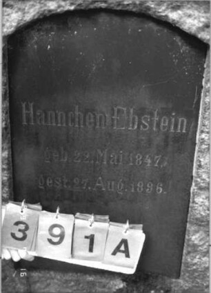 Grabstein 391 [Hahn S. 58 Grab-Nr. 1021]: Grabstein 391A [Hahn S. 58 Grab-Nr. 1021]