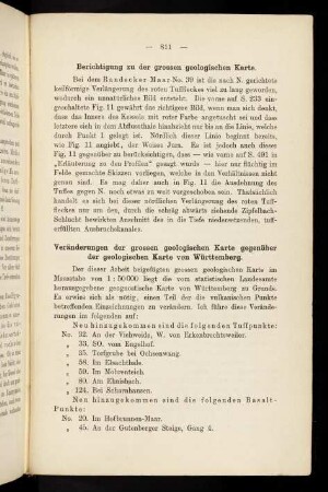 811, Erklärungen zu der geologischen Karte