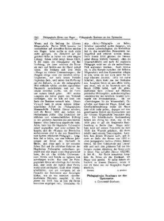 Pädagogische Seminare an den Gymnasien s. Gymnasial-Seminare