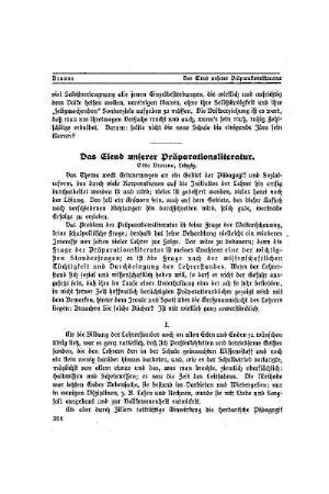 Das Elend unserer Präparationsliteratur